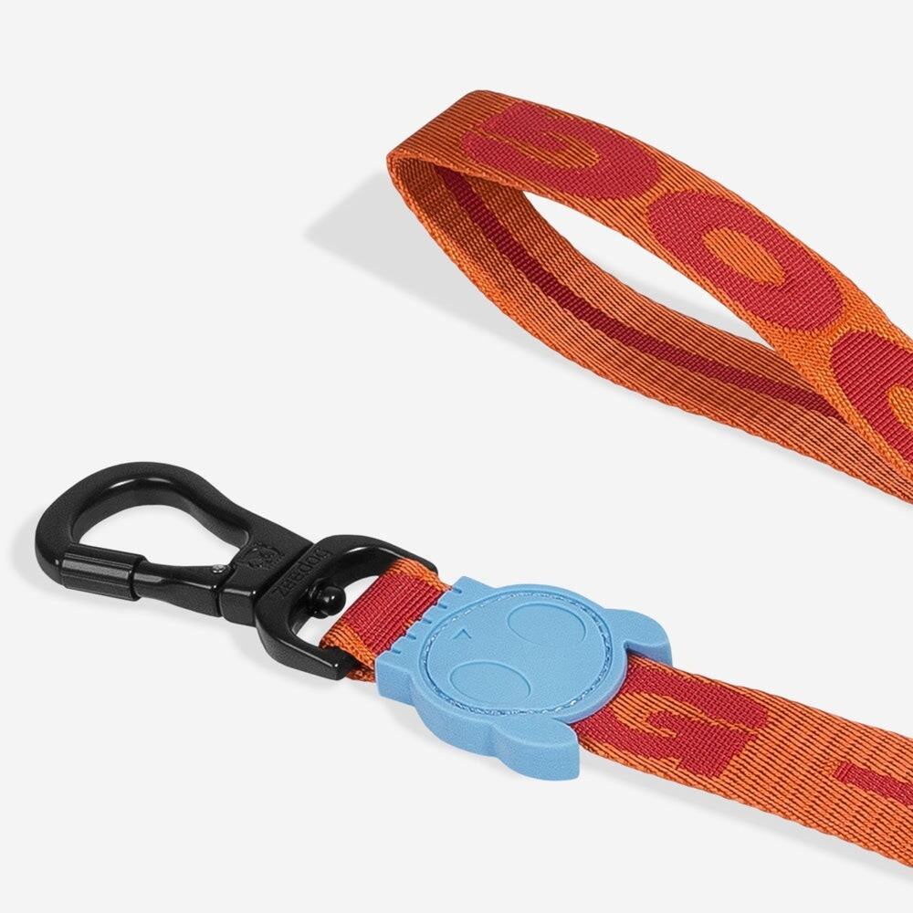 NEW GIBSON Orange Red Blue Large Dog Adjustable $85 Collar Leash 4 Ft Gift Set - Picture 13 of 14